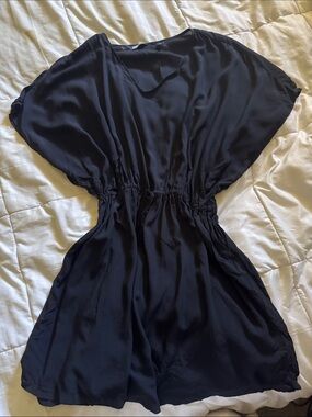Lands' End Black Swim Coverup